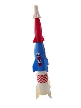 Vintage Titan 1970’s Processed Plastic Company 11 inch Apollo Moon Rocket